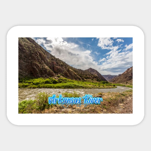 Arkansas River Royal Gorge Sticker by Gestalt Imagery